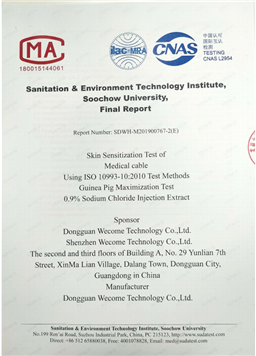 Skin sensitization test report 3